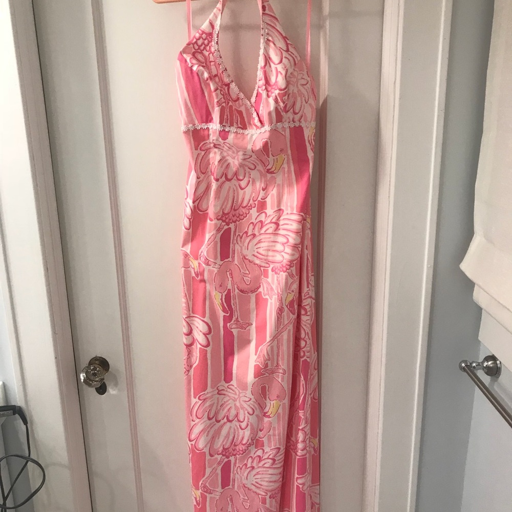 Lilly Pulitzer Halter Maxi Dress